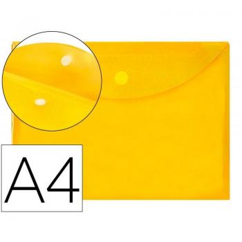 Carpeta Liderpapel Dossier A4 Cierre de Velcro Amarilla