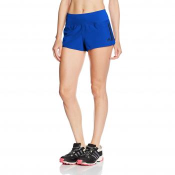 adidas Gym 3S - Short para mujer, color azul, talla M