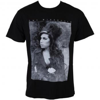 Amy Winehouse Men's Metal T-Shirt - Flower Portrait - ROCK OFF L