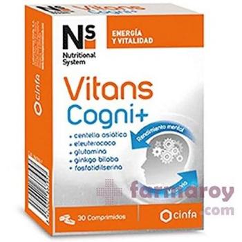 NS Vitans Cogni+ Suplemento Nutricional, 30 Comprimidos