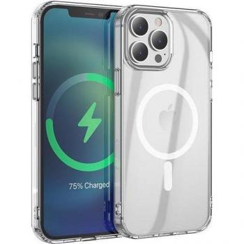 Funda Híbrida Magnética Transparente para iPhone 13 Pro Max Compatible con MagSafe
