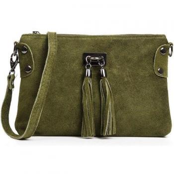 Firenze Artegiani Savina Bolso bandolera de piel para mujer con diseño italiano auténtico