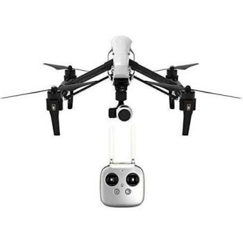 DJI Inspire 1 Dron Cuadrocóptero con Antena UAV con cámara de video Full HD integrada de 4K y mando a distancia individual - Negro/Blanco