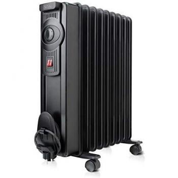Black+Decker BXRA1500E Radiador, 1500 W, Negro