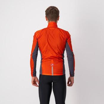 Chaqueta cortavientos Castelli Squadra Stretch Azul y Gris Oscuro para Hombre