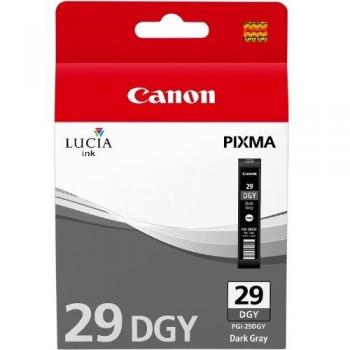 Canon PGI-29 DGY Cartucho de tinta original Gris Oscuro para Impresora de Inyeccion de tinta Pixma PRO1
