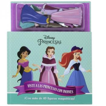 Princesas. Viste a las princesas con imanes: Libro magnético