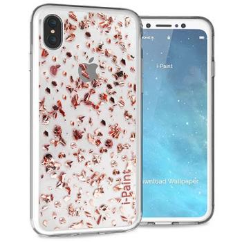 Carcasa Protectora Brillante Rosa para iPhone X/Xs