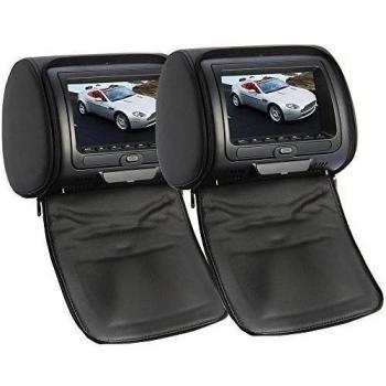 Instalación fácil 1-Juego De 7 para coche Dvd juegos marco del jugador, una tarjeta Sd-transmisor De infrarrojos, puerto Sd/Usb., radio Fm, juegos, 480 X Resolución De pantalla 234-Ms/Mmc/Sd función De lectura 3-En-1, color negro