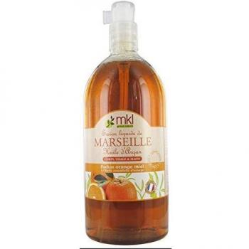 MKL Green Nature - Jabón líquido de Marsella, naranja y miel - 1 litro