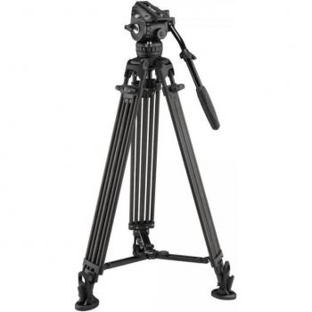 Ikan E-Image EG06C2 3-Section Carbon Fiber Tripod with GH06 Fluid Head, Black