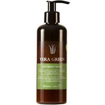 Crema con Aloe Vera Corporal - 250 ml - Aroma Cítrico - Absorción Inmediata - 100% Ecológico - Uso Diario - No Grasa - Ideal para Todo Tipo de Pieles - Vera Green