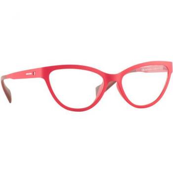 Italia Independent II 5104 050.000 Women’s Eyeglasses Red Size 52 - Blue Light Block Available