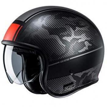 Casco Jet HJC V30 Alpi Mc1Sf - Negro Rojo (L)