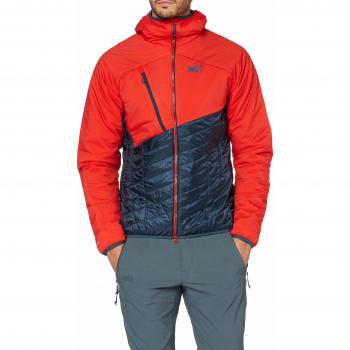 MILLET Elevation AIRLOFT Hoodie Chaqueta, Hombre, Orion Blue/Fire, L