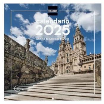 Finocam - Calendario Imágenes de Pared 30x30 para Escribir 2025 Camino de Santiago Enero 2025 - Diciembre 2025 (12 meses) Español