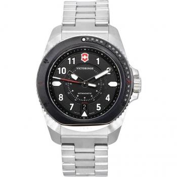 Victorinox Swiss Army Journey 1884 Antimagnetic Black Dial Quartz Divers Watch 242009 200M Mens