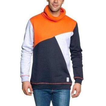 Björkvin Pullover Blame High Neck - Sudadera para hombre, color azul marino, talla 2XL