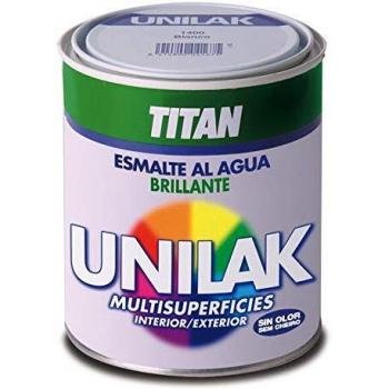 Titan M3561 - Esmalte al agua unilak mate negro 375 ml