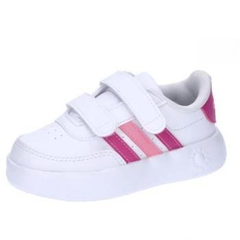 Zapatillas adidas Breaknet 2.0 cf infantil blanco rosa, Zapatillas para niñas en color blanco, Zapatillas Velcro Niña talla 26, Zapatillas Unisex bebé Cloud White/Lucid Fuchsia/Beam Pink