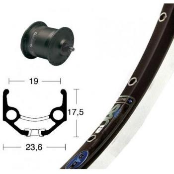Bike-Parts V-RAD 75 Bicicleta de Paseo, Plata, Size
