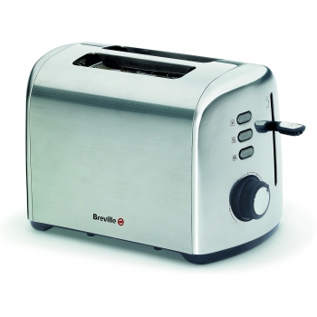 Breville VTT505X - Tostadora de doble rebanada, acero pulido, 950 W