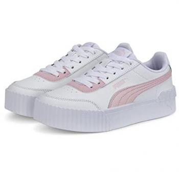 Zapatillas Puma Carina Lift Niña Blancas con Detalles Plateados EU 36