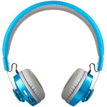 LilGadgets Untangled Pro Wireless Bluetooth Headphones for Toddlers & Children Ages 4+, SharePort, Microphone, Volume Limiting, Noise Cancelling, Lightweight Head Phones Made to Fit Kids Ears – Blue