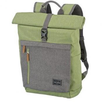 Travelite Basics Roll-up Backpack 35L Green/Grey Unisex
