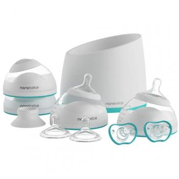 Nanobebe Breastmilk Bottle Starter Set – Teal