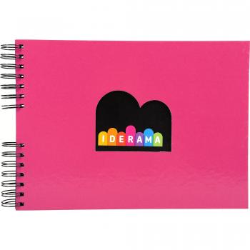 Exacompta Iderama - Álbum foto con espirales, 32 x 22 cm, color rosa