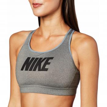 Nike Impact Sujetador Deportivo, Mujer, Carbon Heather/Black/Black, XL