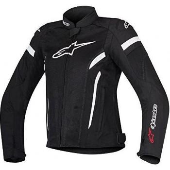 Alpinestars - Chaqueta de motorista Stella T-gp Plus R V2, color negro y blanco, XL