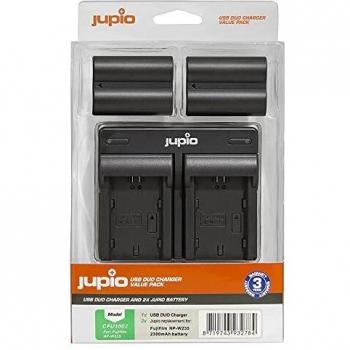Paquete Jupio: 2 Baterías NP-W235 + Cargador Doble USB