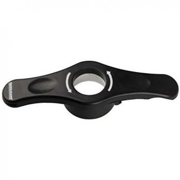 Fackelmann Abridor 4 en 1 descapsulador, abrebotellas, abrelatas y abrefrascos, ABS, Negro, 14,5x4,5x2,5cm