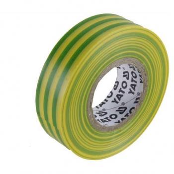 Cinta aislante YATO YT-81593 20 m Cloruro de polivinilo (PVC) Verde/Amarillo