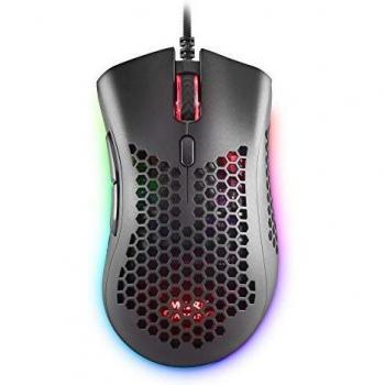 Ratón Ultraligero Mars Gaming MMEX con RGB y hasta 32000 DPI Negro