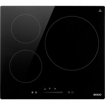 Placa de Inducción 3 Fuegos Touch Control con Temporizador y Control Deslizante - 6200W/7200W