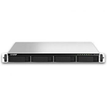 QNAP TS-464U-RP-8G 1U Rackmount NAS Server with Intel Celeron N5095 Processor, 8GB RAM, 4x HDD Bays, 2x 2.5GbE Ports