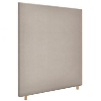 Cabecero Tapizado Aqualine Liso hasta el Suelo en Tela Beige (90x120cm) para Camas de 80/90 cm