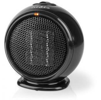 Calefactor Cerámico Nedis HTFA15BK 500 W con Termostato Ajustable, Protección contra Sobrecalentamiento y Antivuelco