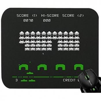 'Touchlines - Space Invaders para ratón para juegos y diseño gráfico 230 x 190 x 5 mm negro negro 230 x 190 x 5 mm