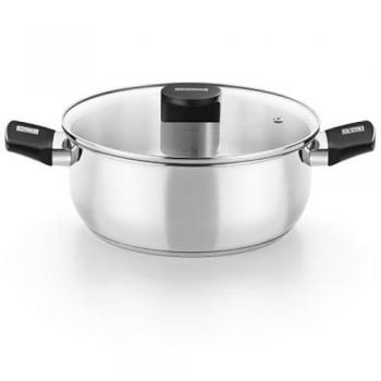 Cacerola Elite Monix M240318 de 18cm, Aluminio Fundido, Apta para Inducción con Tapa