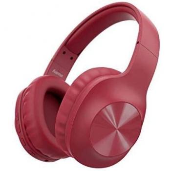 Hama Bluetooth® Calypso - Auriculares de diadema con micrófono, refuerzo de graves, color rojo