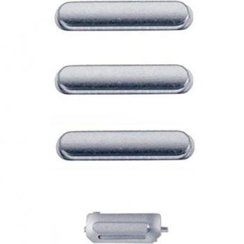 Kit Botones Volumen, On/Off, Silencio Iphone 6 Plata