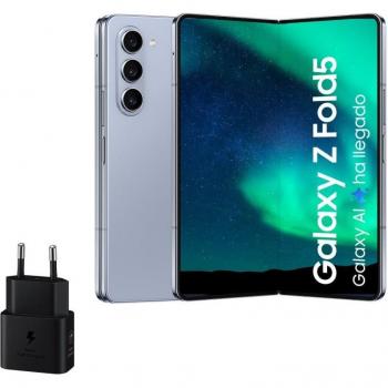 Smartphone Samsung Galaxy Z Fold5 12GB RAM 512GB Azul Glaciar + Cargador de Pared 25W