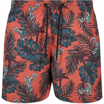 Urban Classics Dark Tropical Patterned Swim Shorts 3XL
