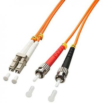 Cable de fibra óptica LC-ST OM2 3m Naranja LINDY 46492