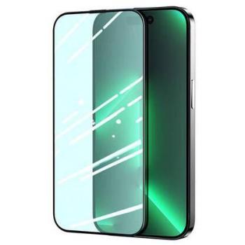 Vidrio Templado Verde Joyroom JR-G04 para iPhone 14 Pro Max con Filtro Anti Luz Azul y Protección de Pantalla Completa