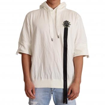 Dolce & Gabbana White Hooded Limited Edition Sweater - IT50 | L, Male, Size: L